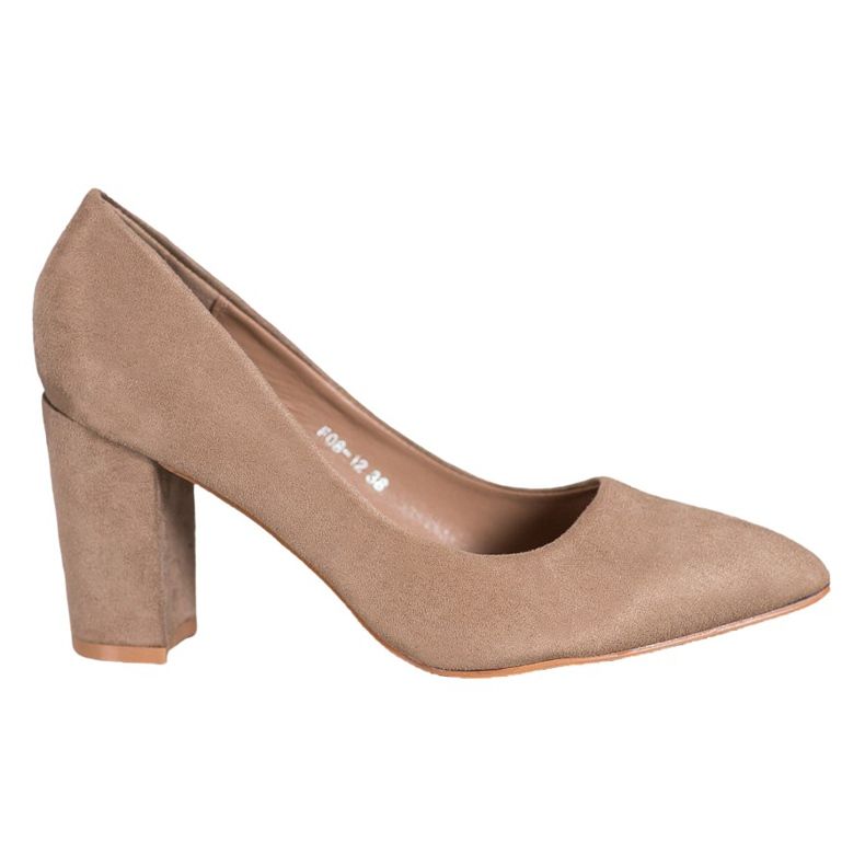 SHELOVET High Heels aus Wildleder mehrfarbig khaki
