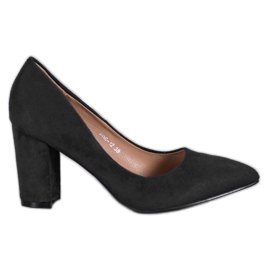 SHELOVET High Heels aus Wildleder schwarz