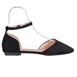 Diamantique Klassische Pumps mit Schnalle schwarz