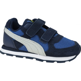Puma Vista V Kleinkinder Jr 369541-09 weiß marineblau blau