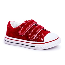 Apawwa Kinder Sneaker Rot Stavia Klettverschluss