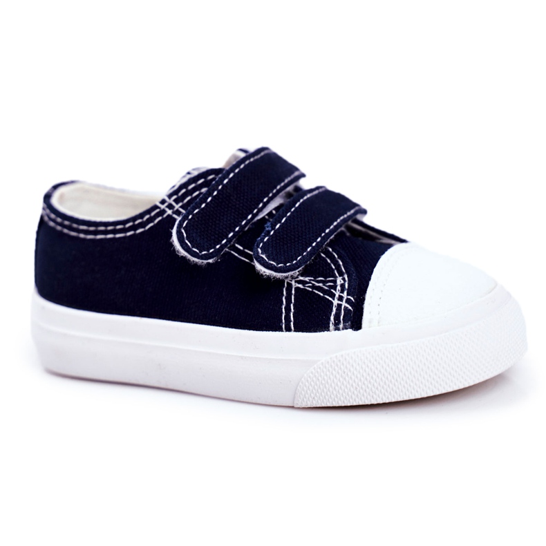 Apawwa Kinder Sneakers Marineblau Fanot mit Klettverschluss navy blau