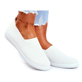 Damen Sneaker Slip-On Sneakers Weiß Grigio