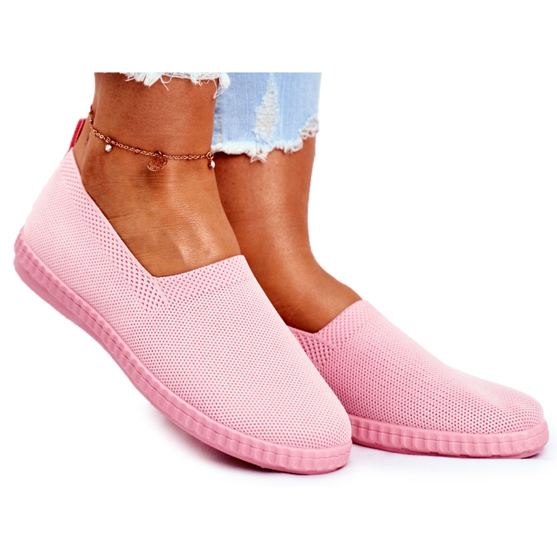 PS1 Damen Sneaker Slip-On Sneakers Rosa Grigio