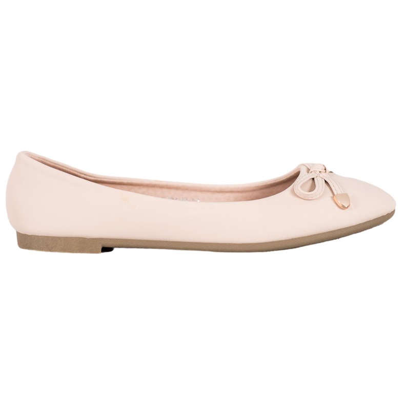 Diamantique Klassische Ballerinas in Beige braun mehrfarbig