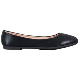 Diamantique Schwarze Ballerinas