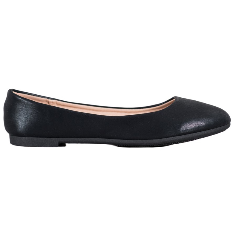 Diamantique Schwarze Ballerinas