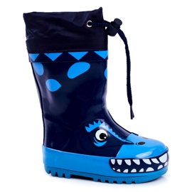 Apawwa Gummistiefel für Kinder Marineblau Mordeso Shark