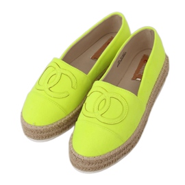 Neon Damen Espadrilles T341P Fluorescent Green grün