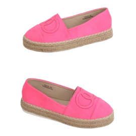 Neon Damen Espadrilles T341P Fluorescent Pink rosa