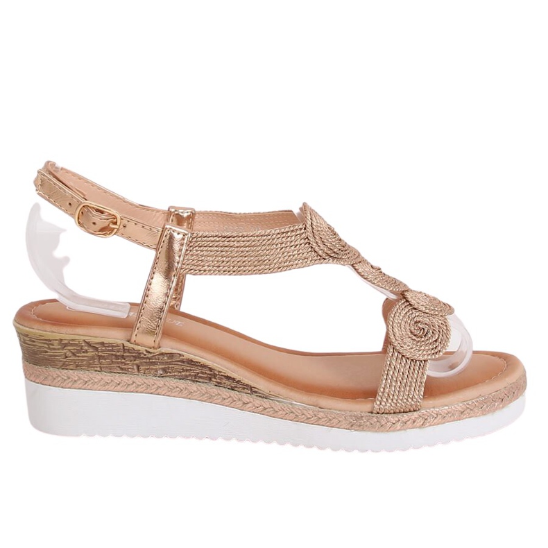 Damen Sandalen Champagner L6628 Champagner mehrfarbig