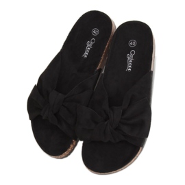 Schwarze Korkhausschuhe G-580 Schwarz