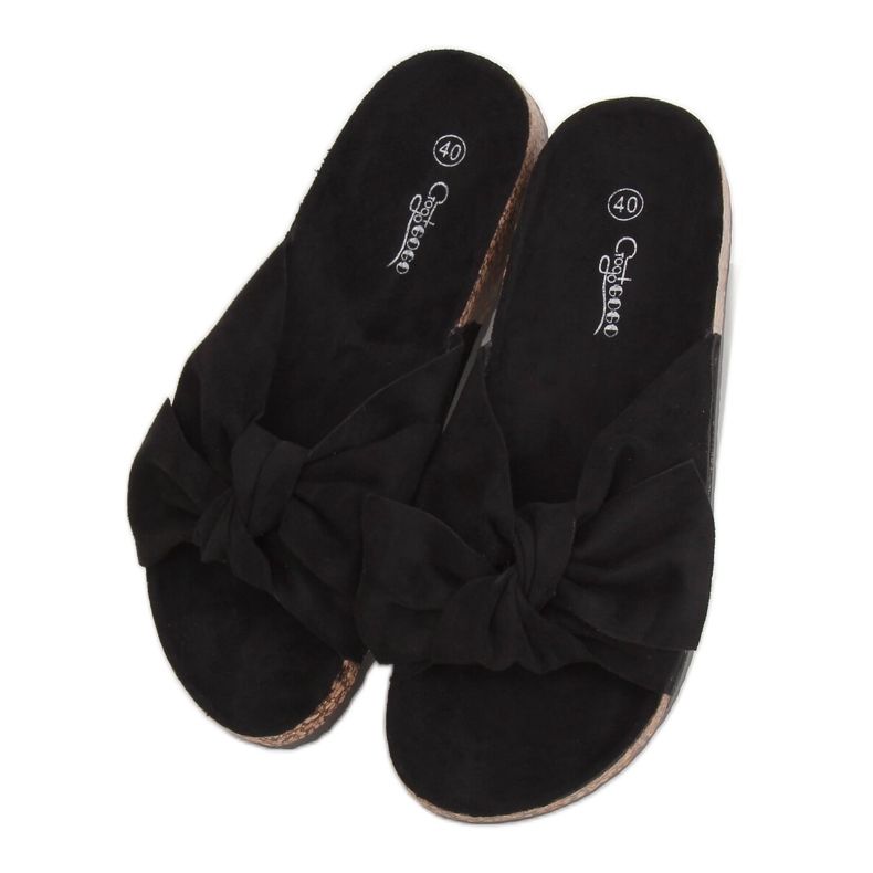 Schwarze Korkhausschuhe G-580 Schwarz