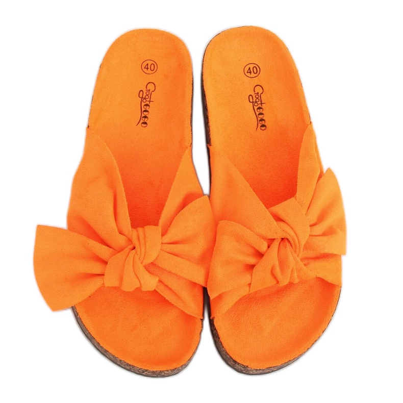 Orange Kork Hausschuhe G-580 Orange