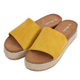 Honig Espadrilles Hausschuhe 10-215 Gelb