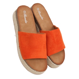 Orange Espadrilles Hausschuhe 10-215 Orange
