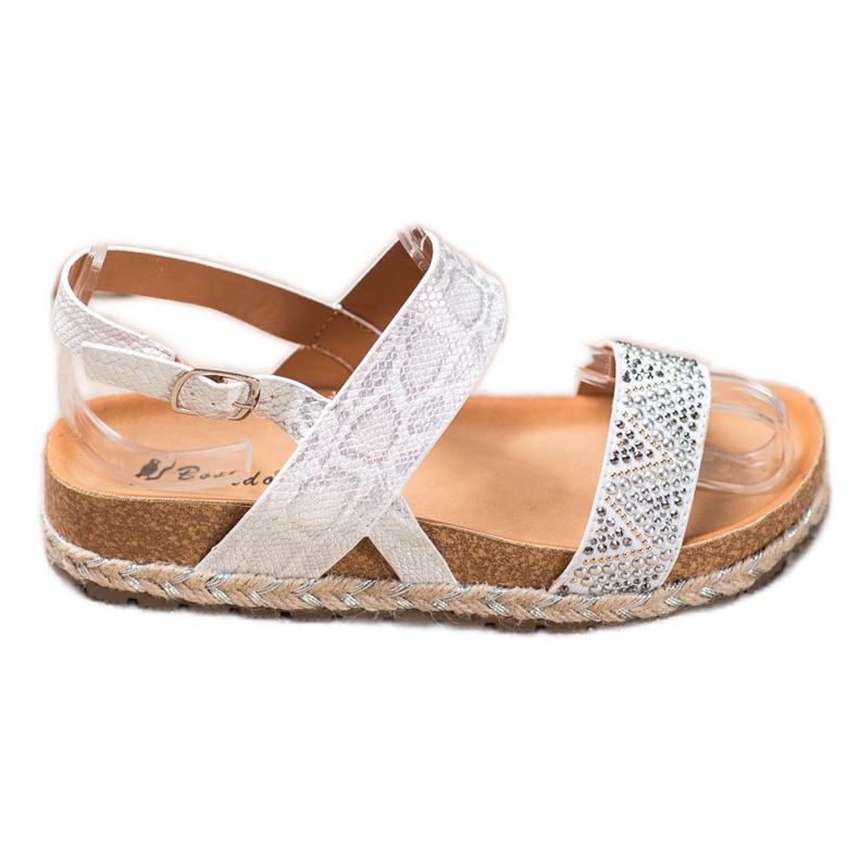 SHELOVET Modische weiße Sandalen