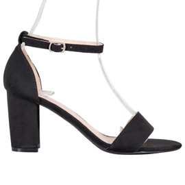 Anesia Paris Hochhackige Sandalen schwarz