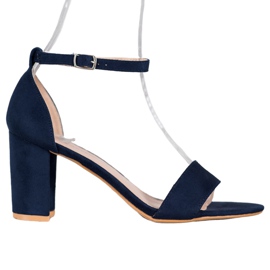 Anesia Paris Hochhackige Sandalen blau