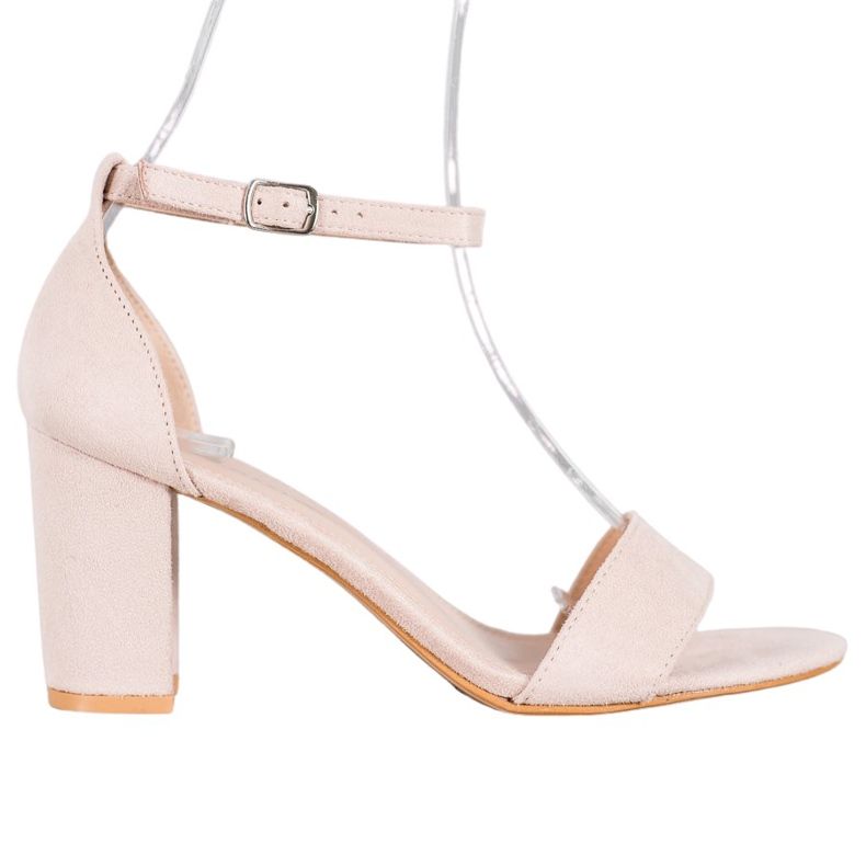 Anesia Paris Hochhackige Sandalen braun