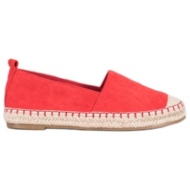 Anesia Paris Bequeme Espadrilles aus Wildleder rot
