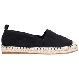 Anesia Paris Bequeme Espadrilles aus Wildleder schwarz