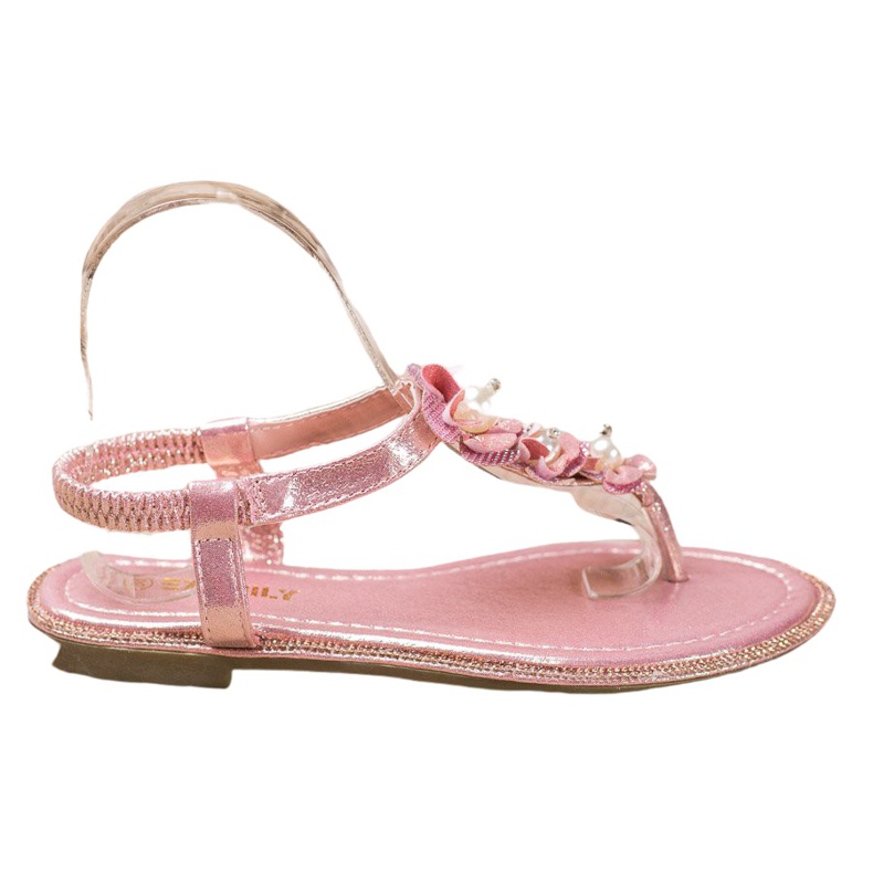 EXQUILY Rosa Sandalen aus Flip-Flops