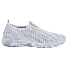 Melisa Slip-On-Schuhe aus Textil grau