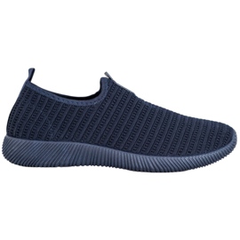 Melisa Slip-On-Schuhe aus Textil navy blau blau