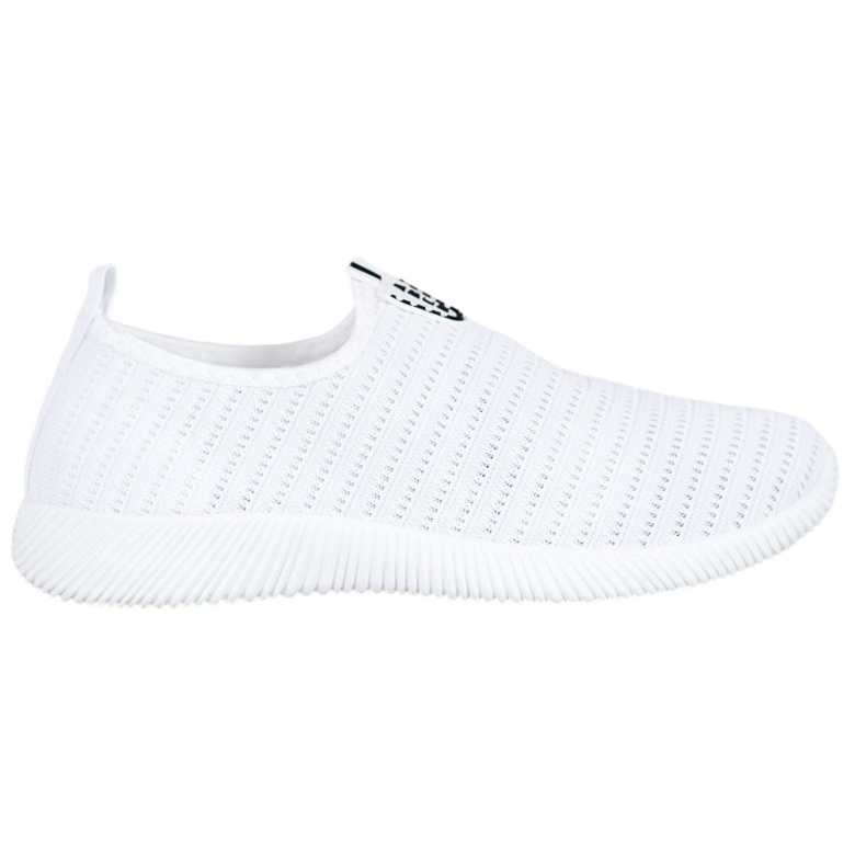 Melisa Slip-On-Schuhe aus Textil weiß
