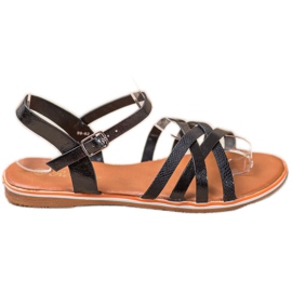 Nio Nio Klassische schwarze Sandalen