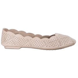 Small Swan Durchbrochene Ballerinas braun