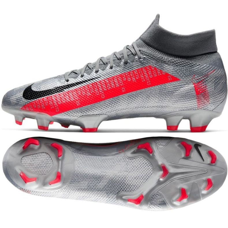 Nike Mercurial Superfly 7 Pro Fg M AT5382-906 Fußballschuhe mehrfarbig grau