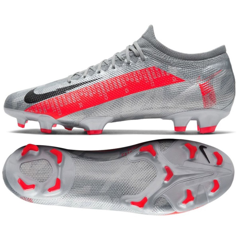 Nike Mercurial Vapor 13 Pro Fg M AT7901-906 Fußballschuhe mehrfarbig grau