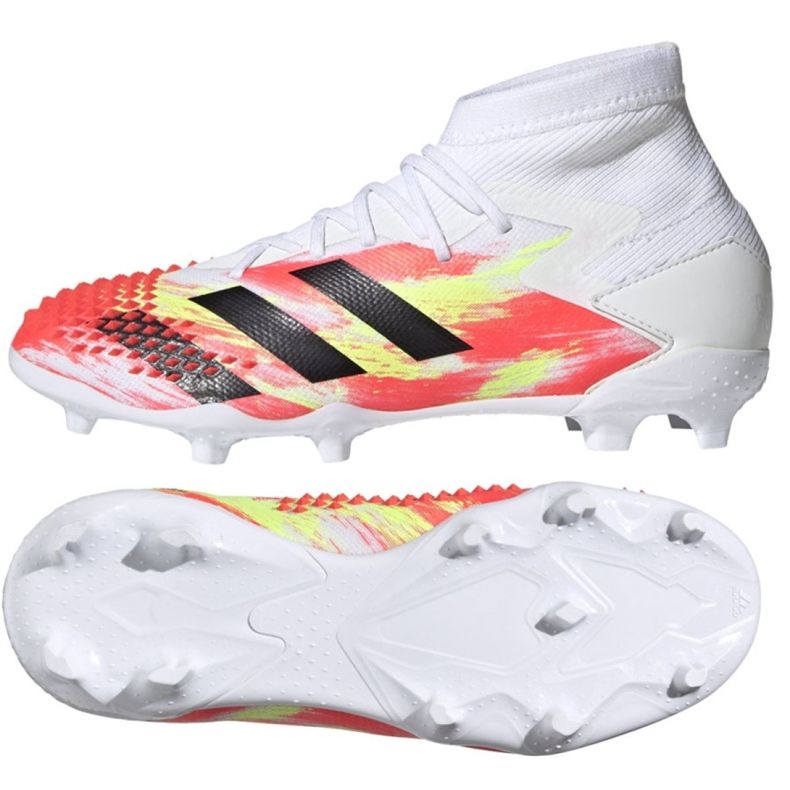 Adidas Predator Dracon 20.1 Fg Jr EG1608 Fußballschuhe mehrfarbig weiß