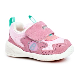 Apawwa Sport Kinderschuhe mit Klettverschluss Wildleder Pink Malbred rosa