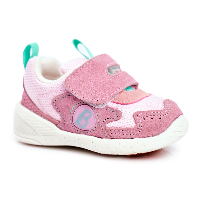 Apawwa Sport Kinderschuhe mit Klettverschluss Wildleder Pink Malbred rosa
