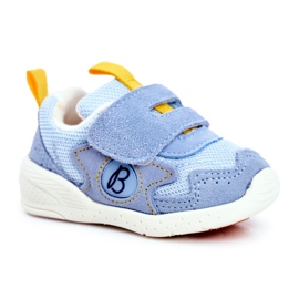 Apawwa Sport Kinderschuhe Velcro Wildleder Blau Malbred