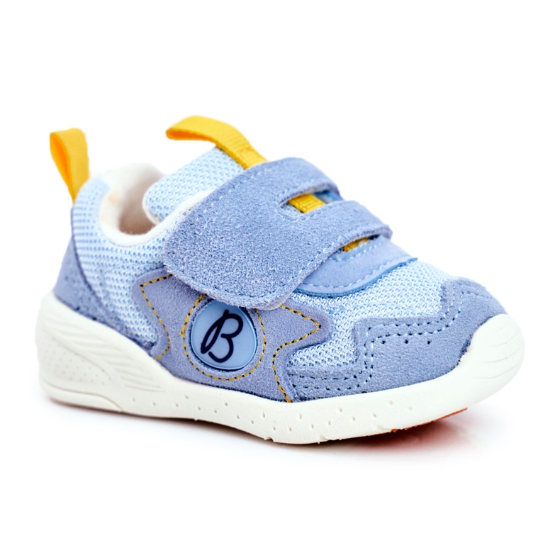 Apawwa Sport Kinderschuhe Velcro Wildleder Blau Malbred