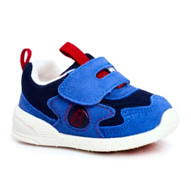 Apawwa Sport Kinderschuhe mit Klettverschluss Wildleder Marineblau Malbred