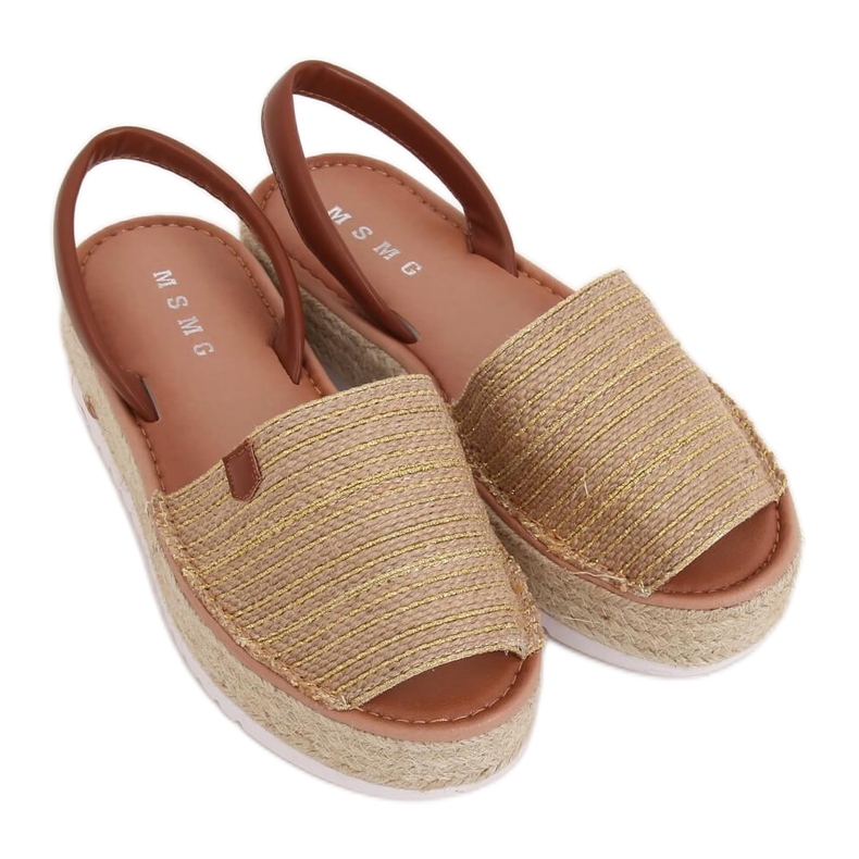Goldene Espadrilles-Sandalen WH935 Gold
