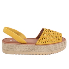 Sandalen, Espadrilles, Honig WH931 Gelb