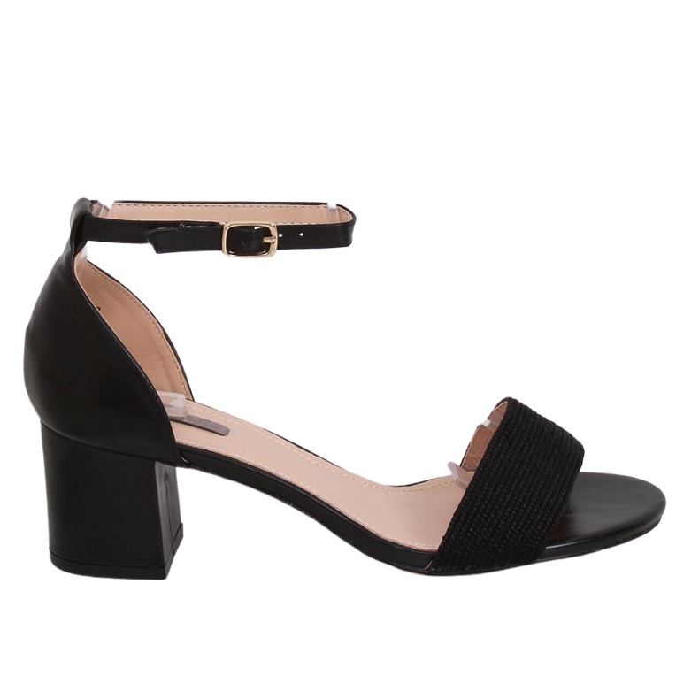 Schwarze Sandalen mit hohem Absatz 8160 Black