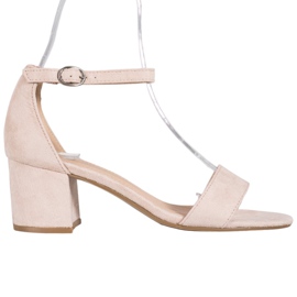 Diamantique Lässige Sandalen an einer Bar braun