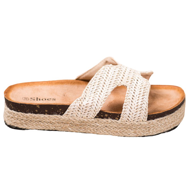 SHELOVET Bequeme lässige Hausschuhe braun