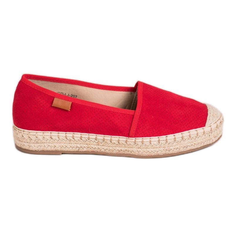 Goodin Durchbrochene Espadrilles rot