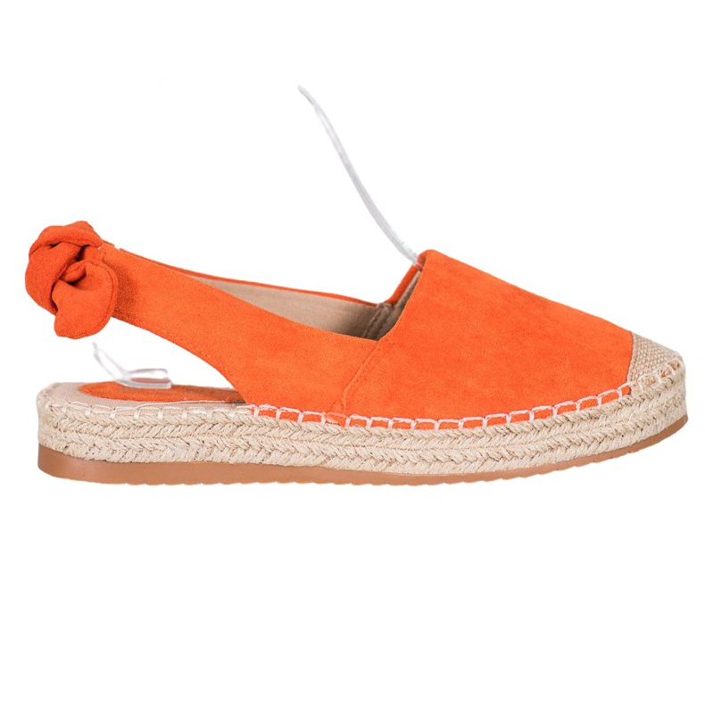 Nio Nio Espadrilles mit entdecktem Absatz orange