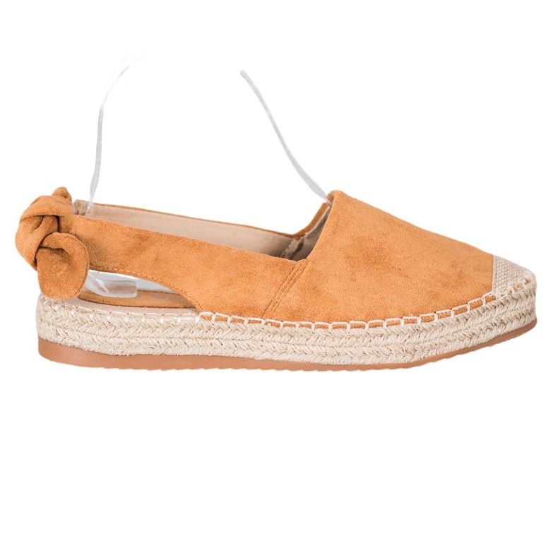 Nio Nio Espadrilles mit entdecktem Absatz braun