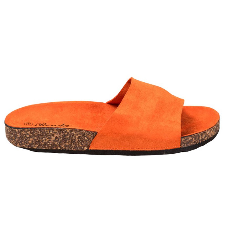 Renda Orangefarbene Hausschuhe