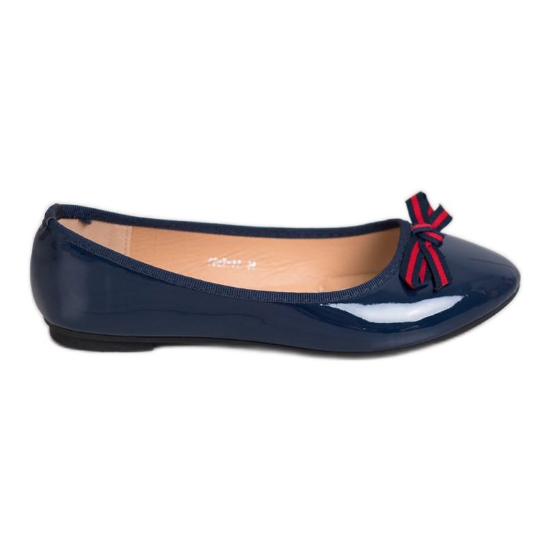 SHELOVET Ballerina mit Schleife navy blau blau